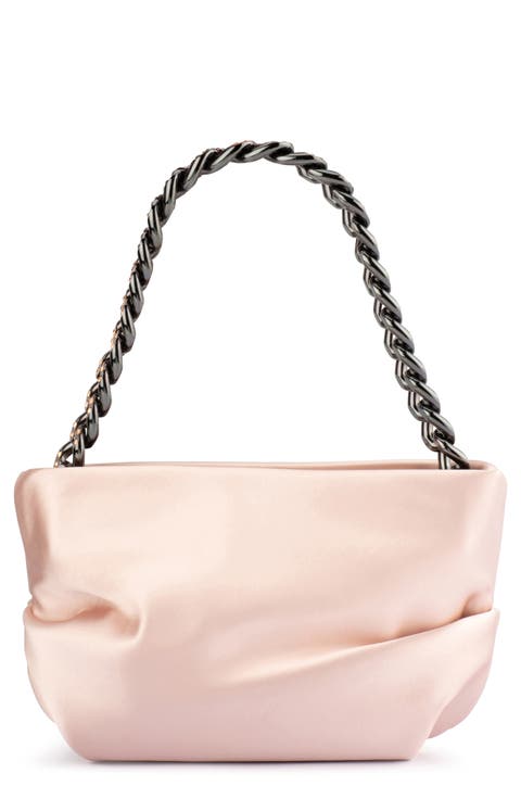 Jule Satin Top Handle Bag