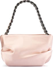 Olga Berg Jule Satin Top Handle Bag