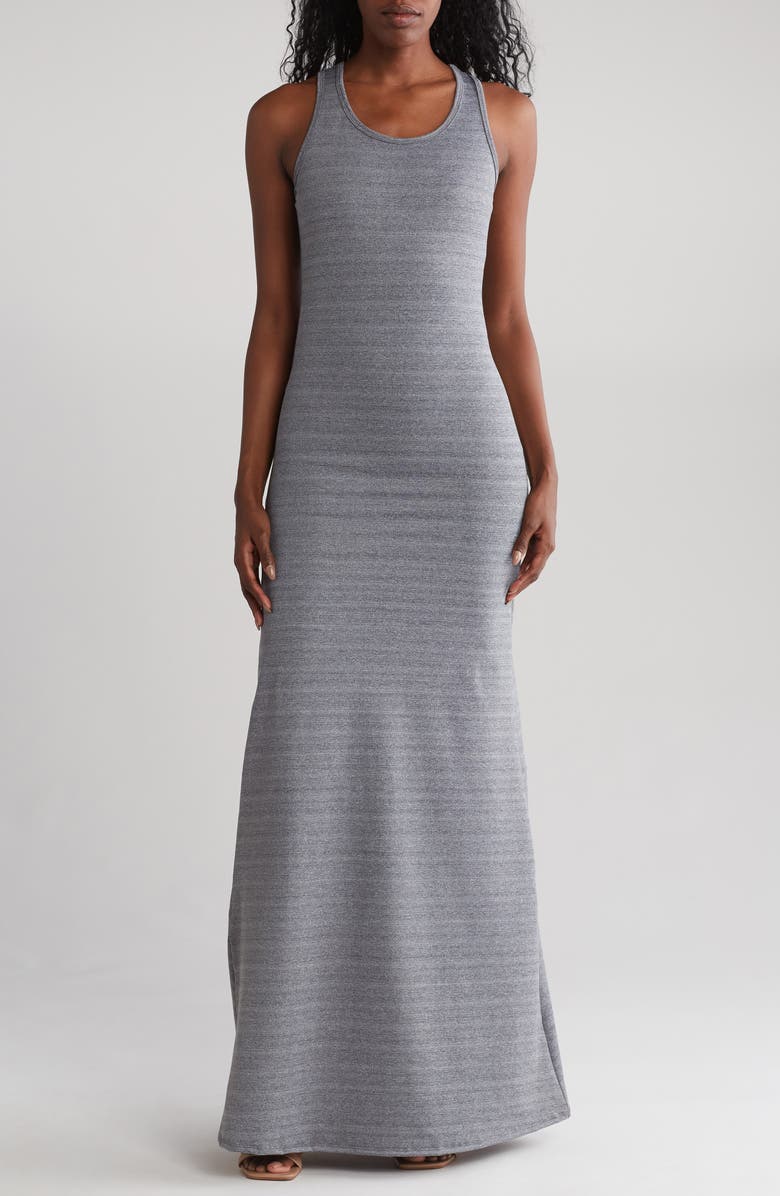 GO COUTURE A-Line Maxi Dress, Main, color, Heather Grey