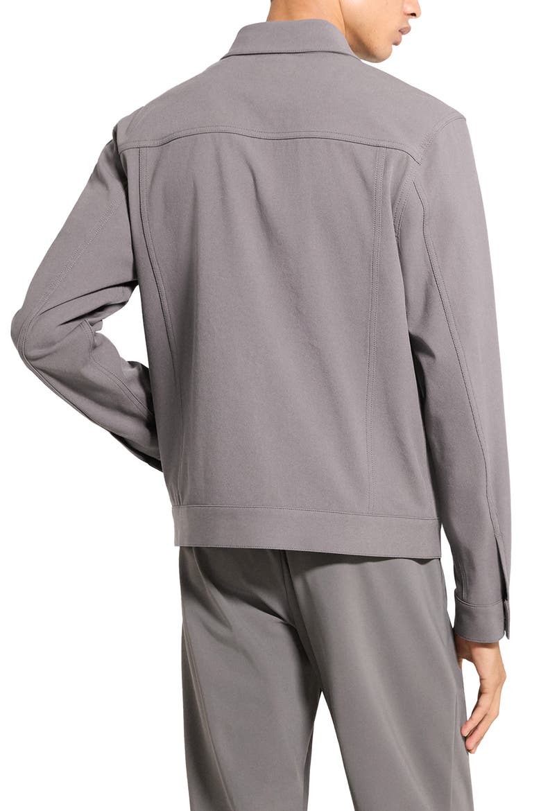 River Trucker in Neoteric Twill Jacket, Alternate, color, CARBON - BAX