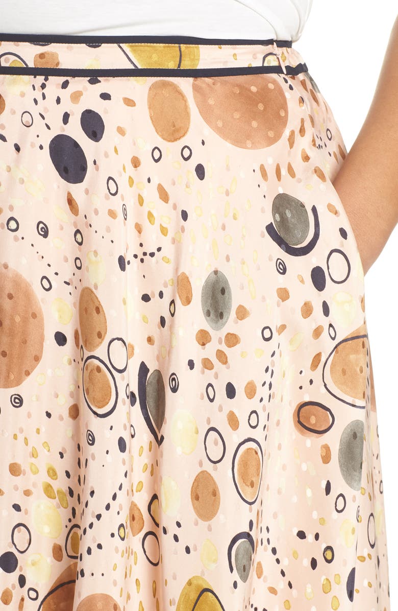 Lafayette 148 New York Ambria Print Silk Maxi Skirt, Alternate, color, 