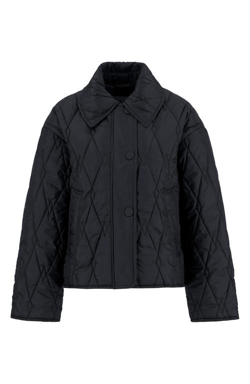 Barbour Bernadette Quilted Barn Jacket In Black