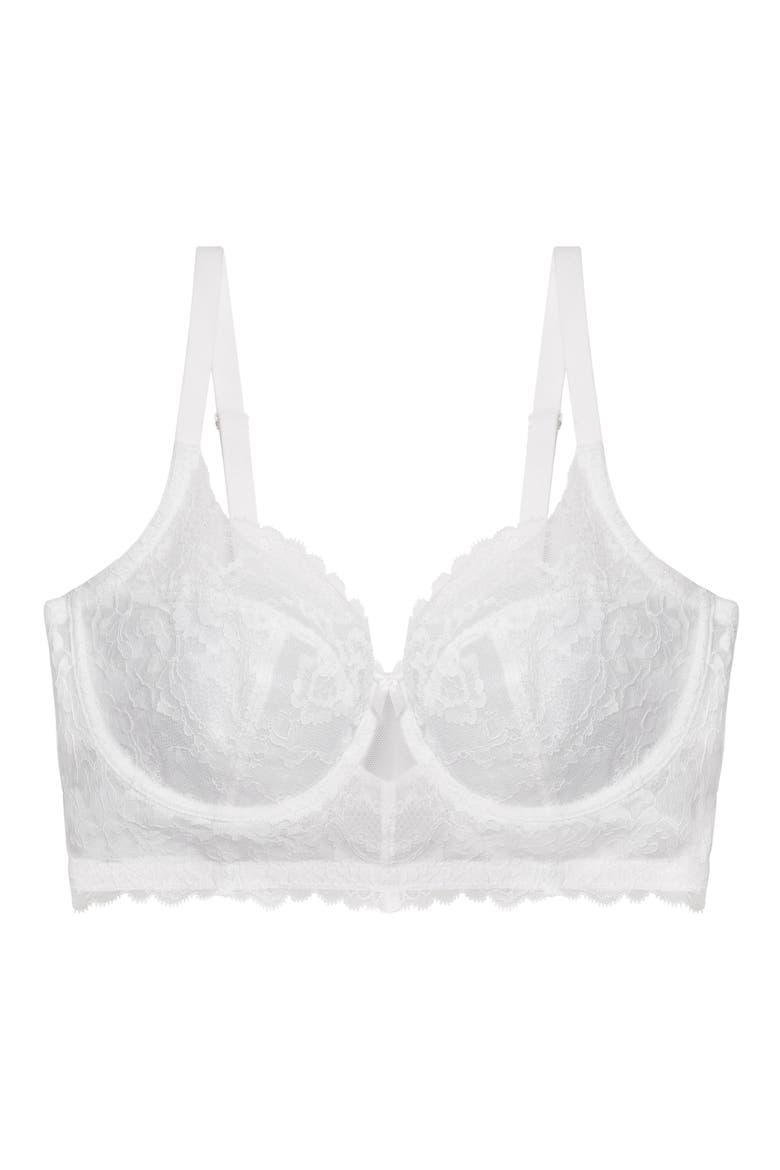Minx Side Support Underwire Bra, Alternate, color, WHITE