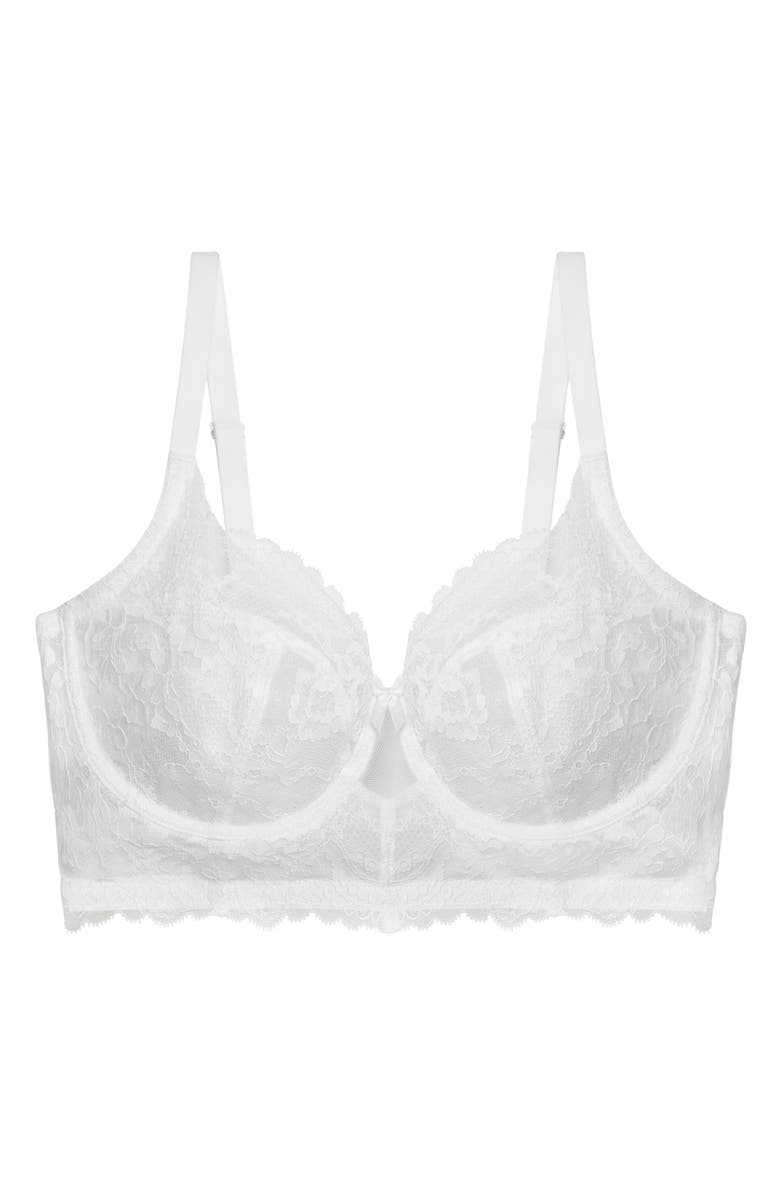 Skarlett Blue Minx Side Support Underwire Bra, Alternate, color, White