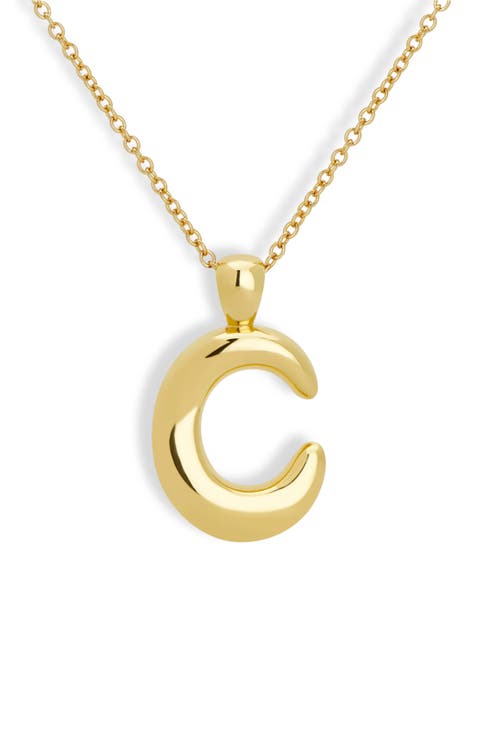 Blake Bubble Letter Pendant Necklace
