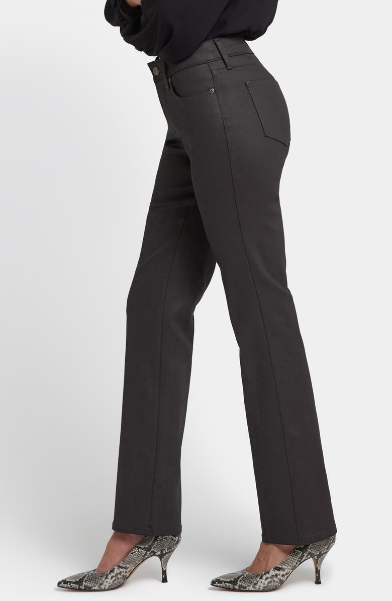 NYDJ Marilyn Coated Straight Leg Jeans, Alternate, color, Vintage Barnwood Coated