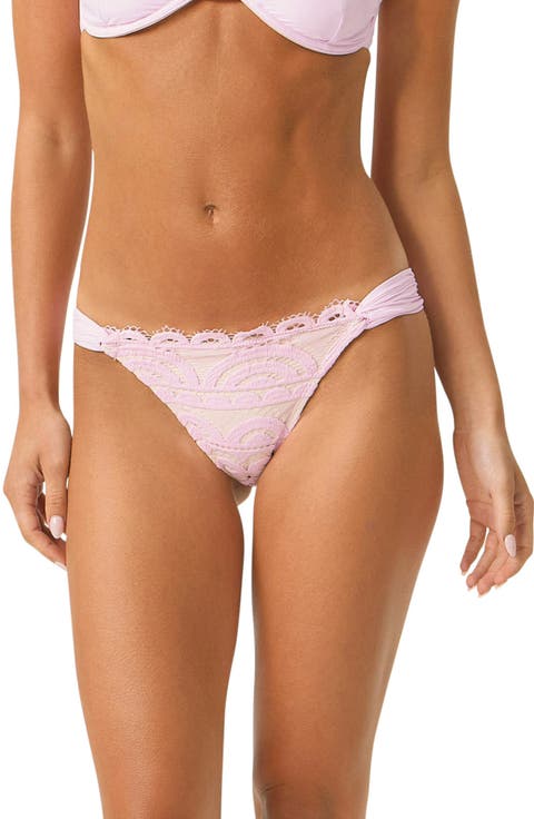 Fanned Lace Front Bikini Bottoms