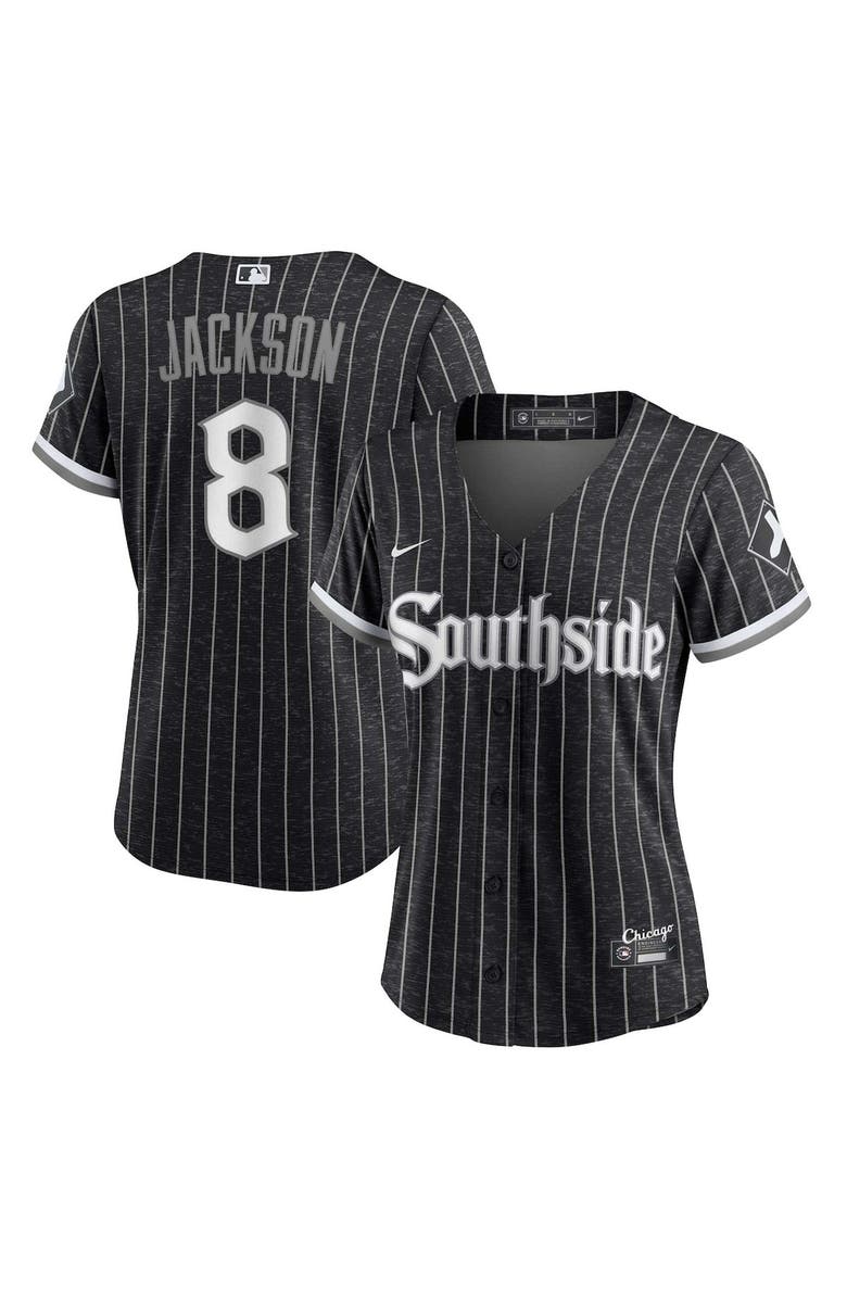 Nike Women's Nike Bo Jackson Black Chicago White Sox City Connect Replica Player Jersey, Main, color, Black