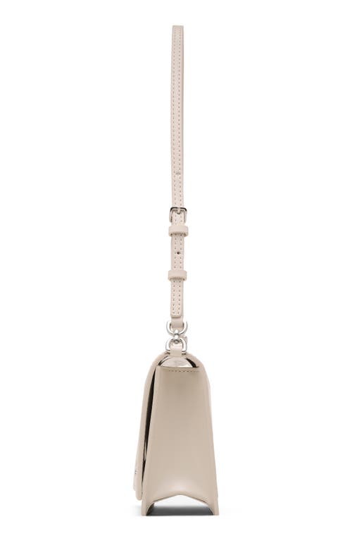 Marc Jacobs The Mirror Leather Shoulder Bag In White
