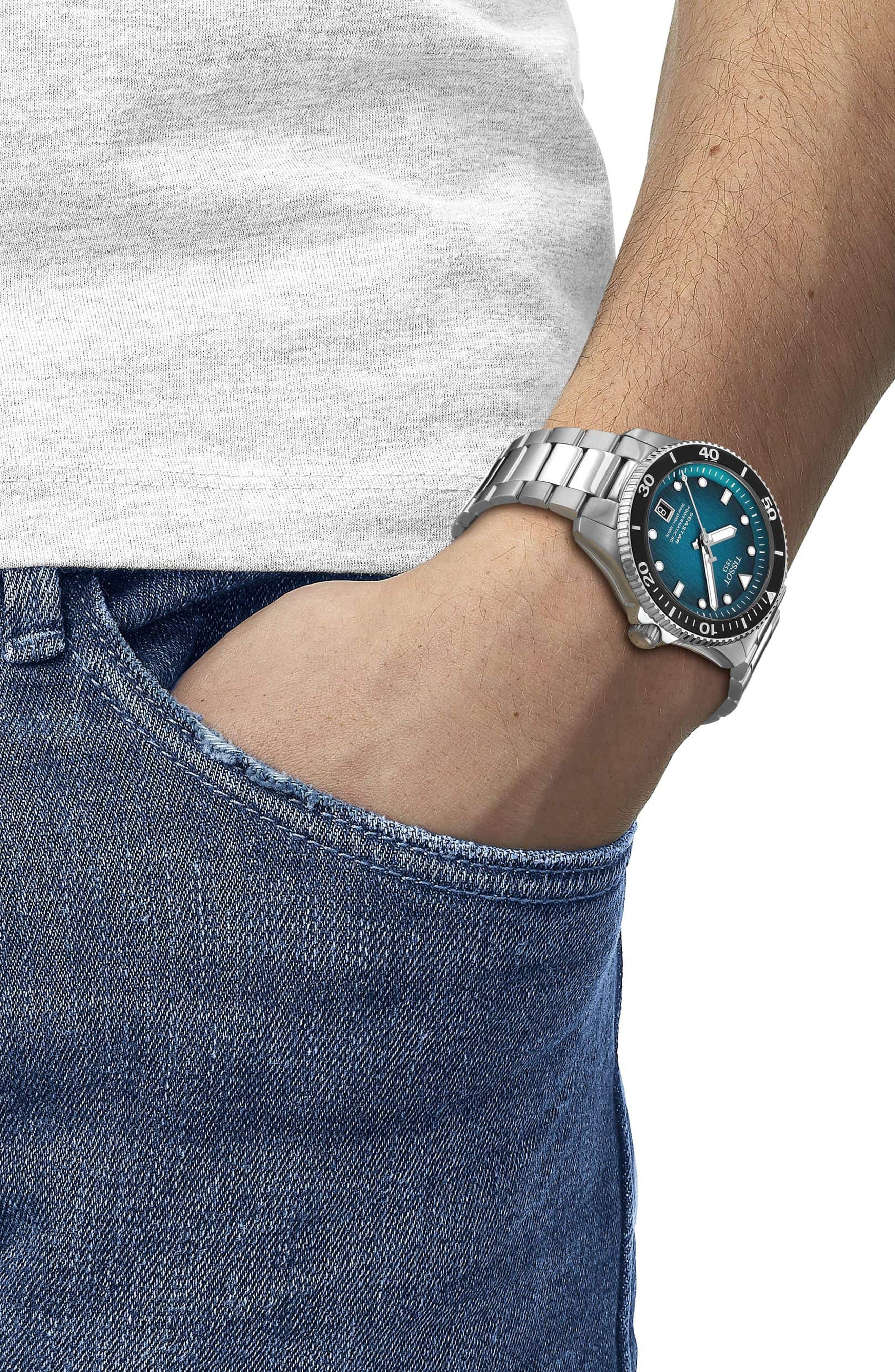 時計 TISSOT Seastar 1000 Powermatic 80 Tissot Tisso Seastar 1000 Powermatic 80 Bracelet Watch, 40mm (Men