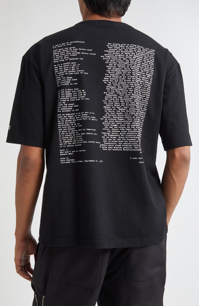 Undercover Oversize Faust Graphic T-Shirt, Alternate, color, Black