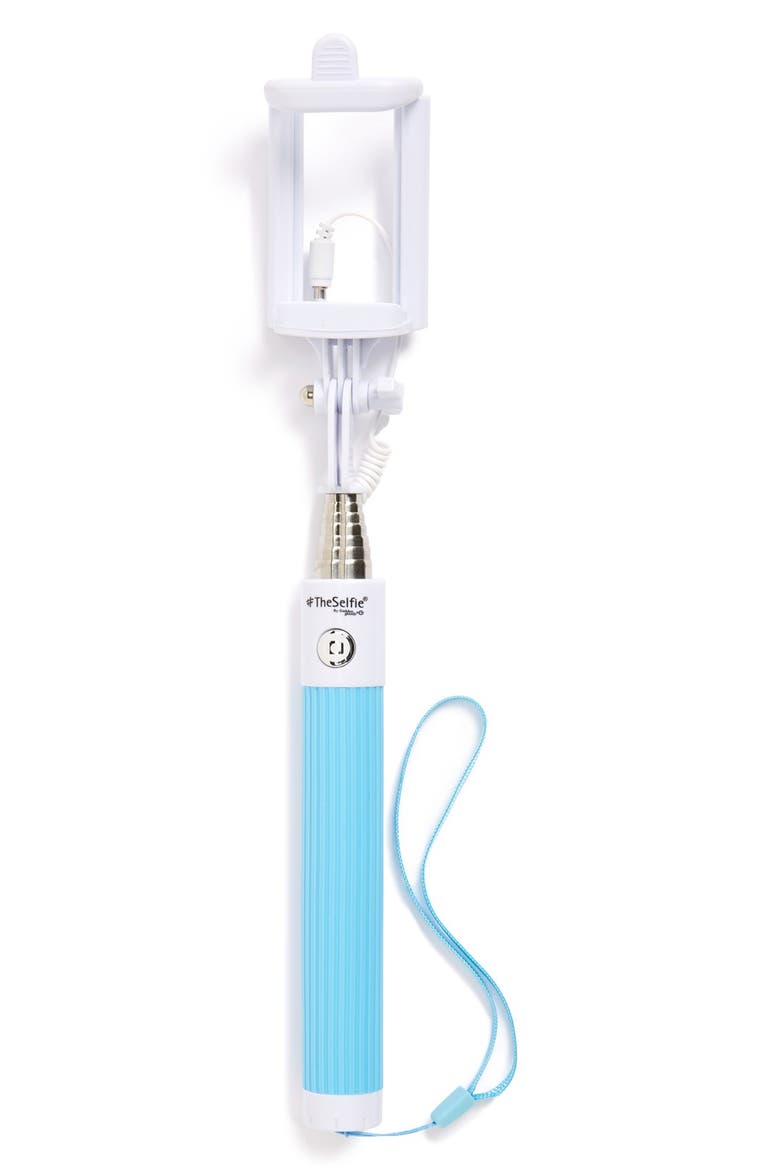 '#TheSelfie' Wired Control Selfie Stick, Main, color, BLUE