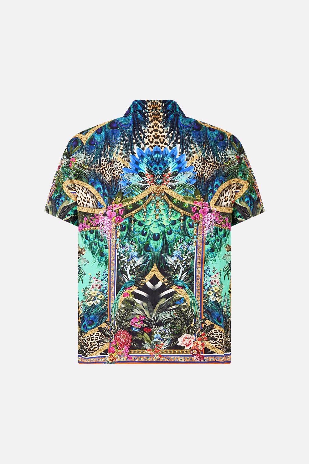 Short Sleeve Camp Collared Shirt - image 2