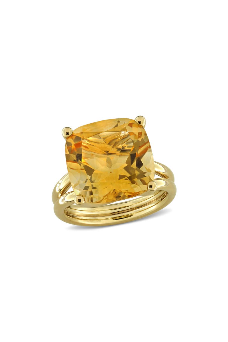 Citrine Solitaire Ring, Main, color, YELLOW