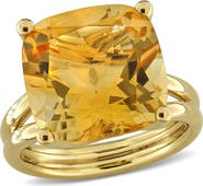 DELMAR Citrine Solitaire Ring