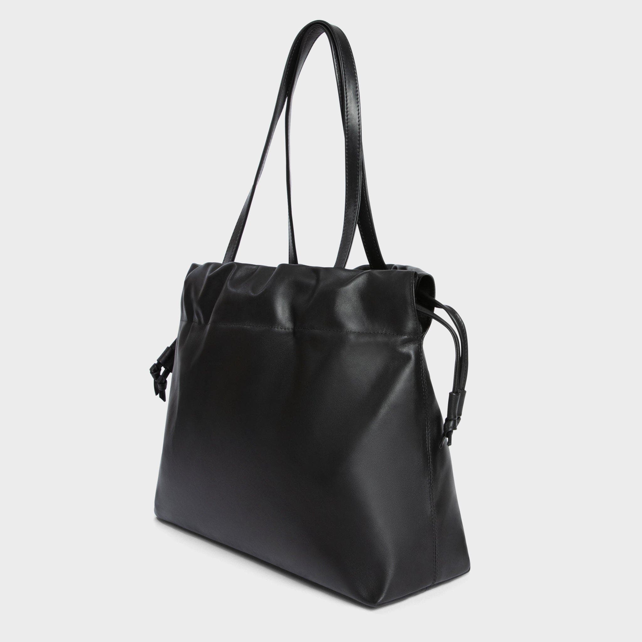 Asisi Large Leather Carryall Tote, Alternate, color, Black