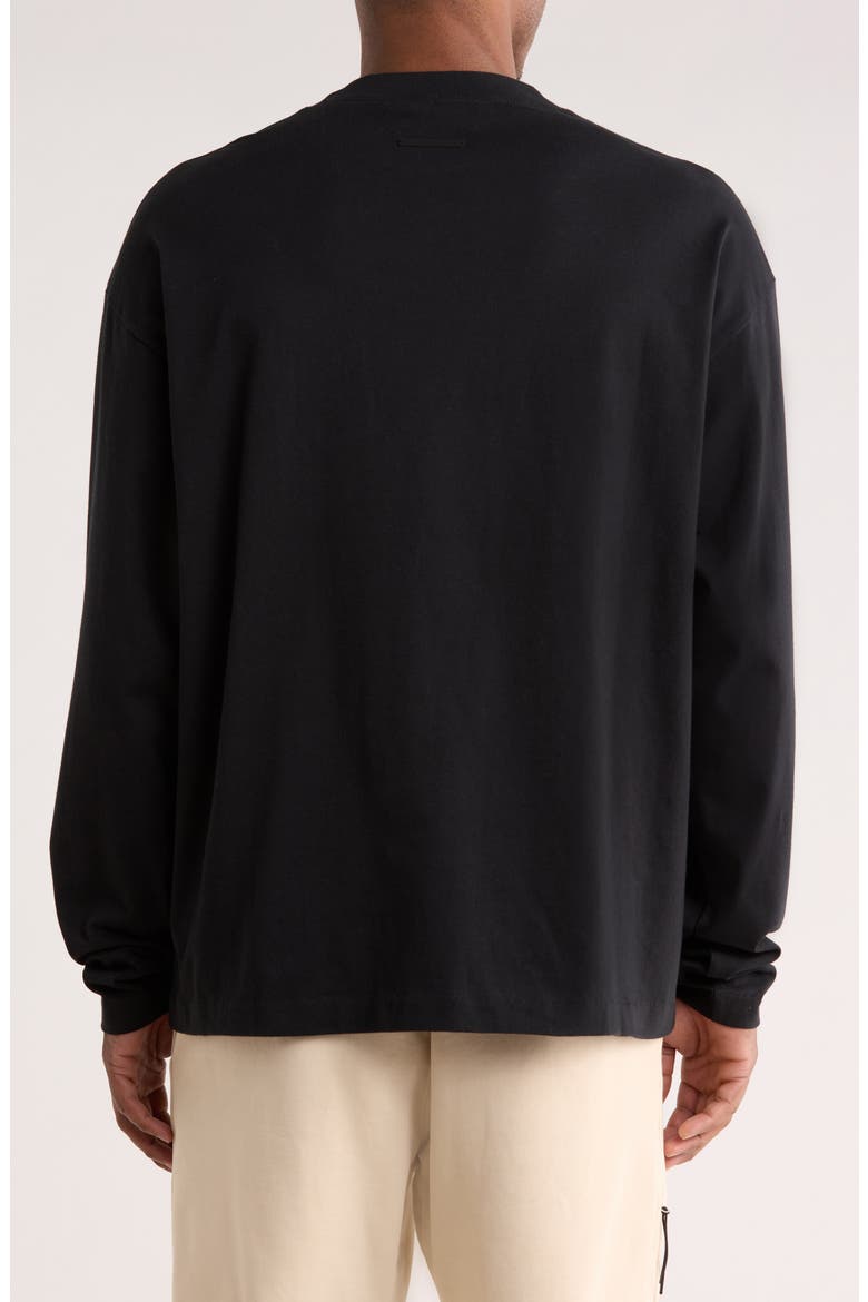 Classic Fit Long Sleeve Cotton T-Shirt, Alternate, color, VINTAGE BLACK