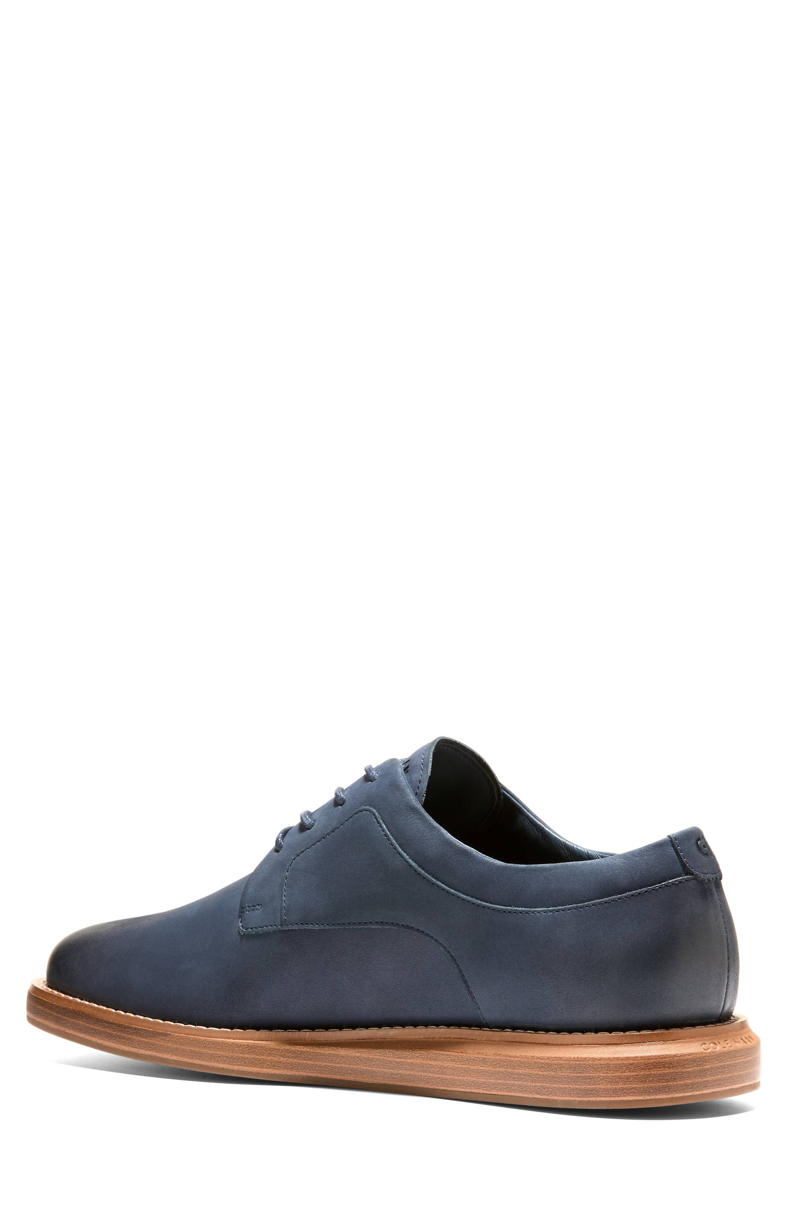 Cole Haan Grand Neoclassic Plain Toe Derby, Alternate, color, Navy Blazer Nubuck / Italian