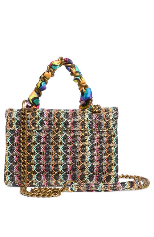 KURT GEIGER KURT GEIGER LONDON RAFFIA BRIXTON WOVEN SHOULDER BAG 