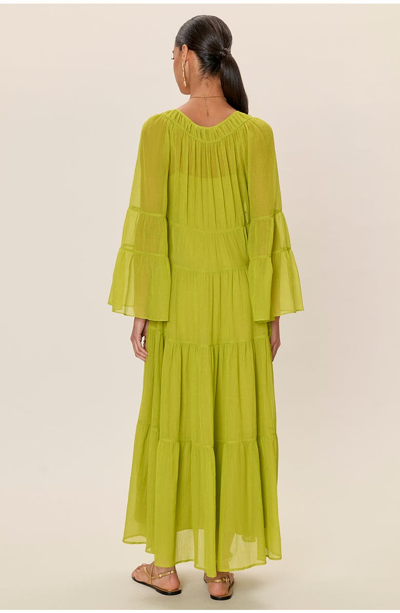 Rebecca Taylor Skye Tiered Dress, Alternate, color, Pear Green
