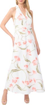 Ted Baker Serafina Floral Halter Neck Cotton Maxi Dress