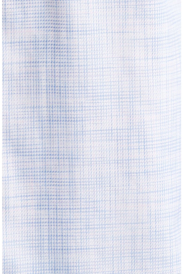 Cross Hatch Cotton Dobby Button-Up Shirt, Alternate, color, PINK/BLUE
