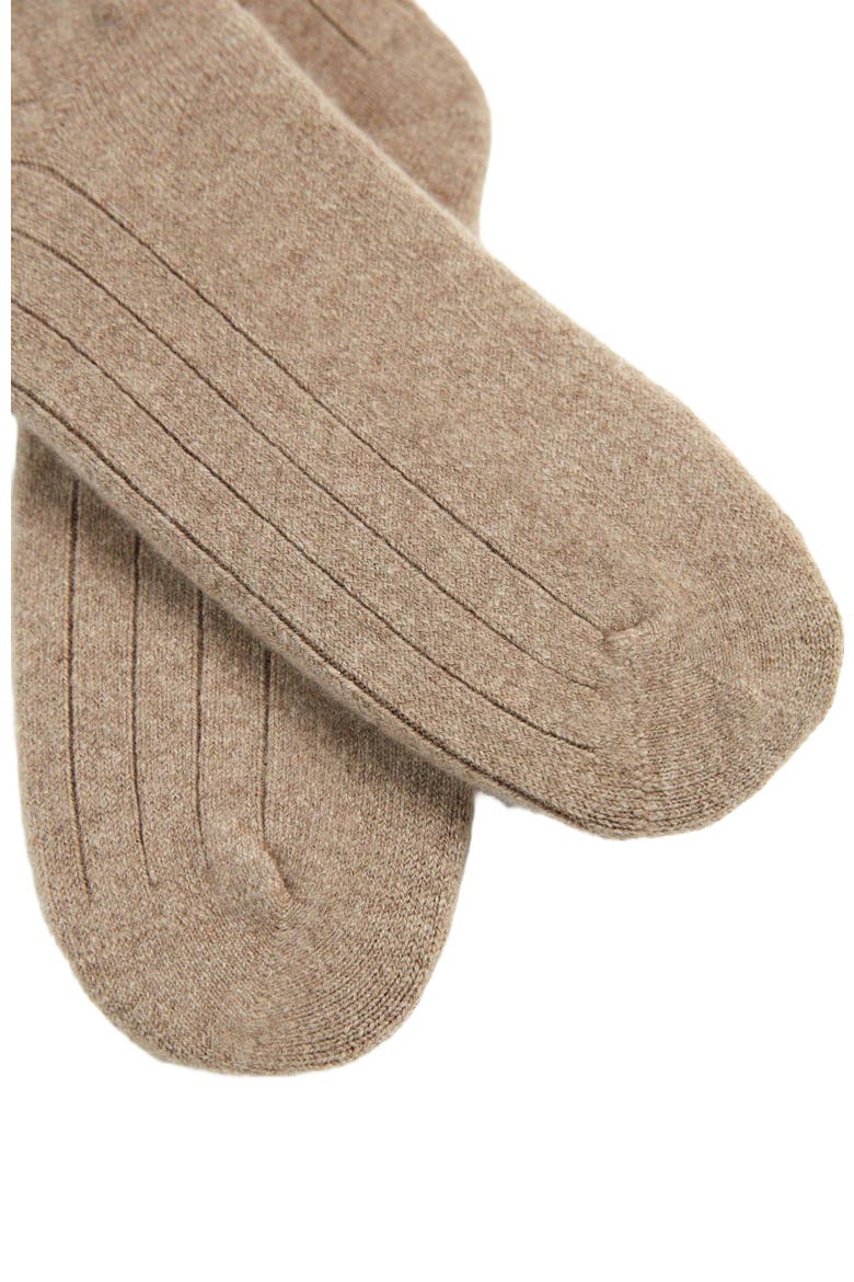 Trim Knit Bed Socks, Alternate, color, taupe