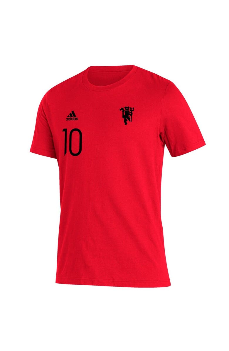 adidas Men's adidas Marcus Rashford Red Manchester United Name & Number Amplifier T-Shirt, Alternate, color, 