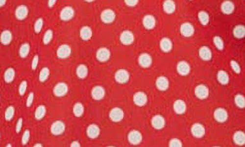 Edikted Polka Dot Backless Chiffon Top