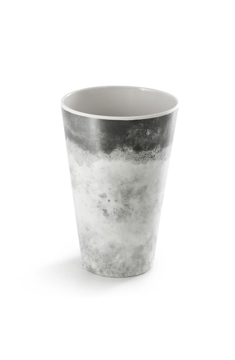 Gibson Elite Organic Decal 16 Piece Melamine Dinnerware Set, Alternate, color, Grey