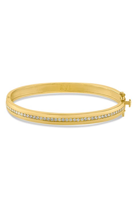 Cubic Zirconia Center Bangle