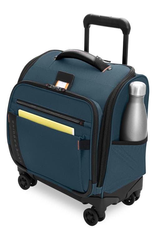 Briggs & Riley Zdx Cabin Spinner Suitcase In Blue