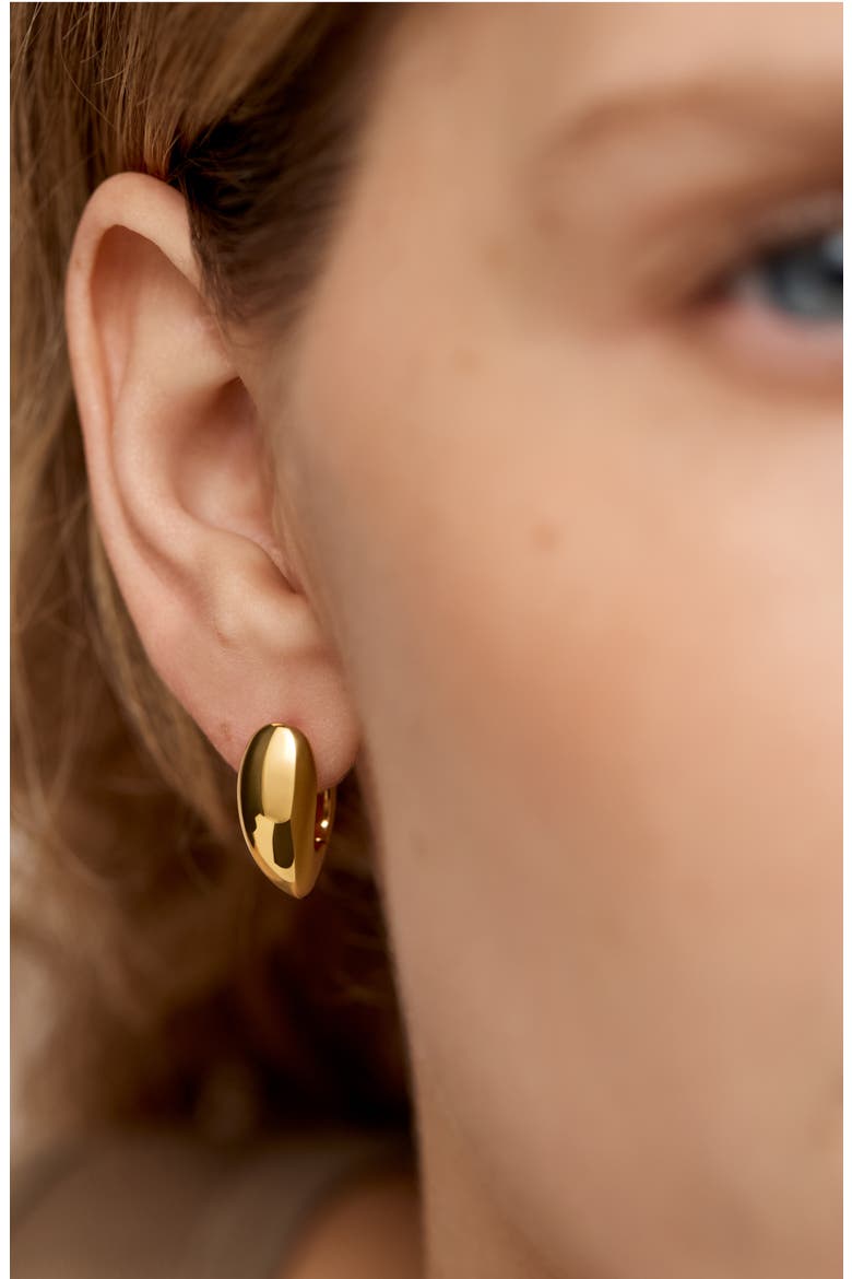 Nura Reef Medium Hoop, Alternate, color, 18CT GOLD VERMEIL