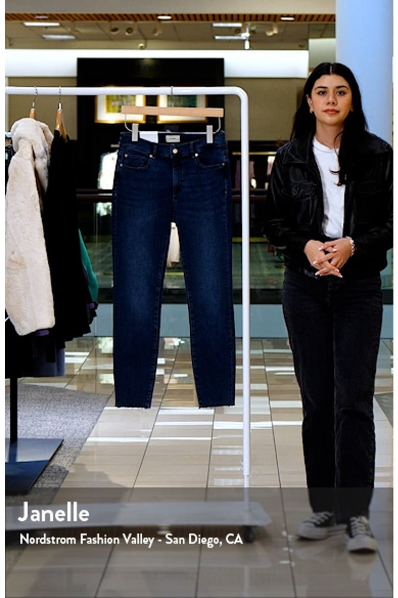 Florence Instasculpt Frayed Ankle Mid Rise Skinny Jeans video