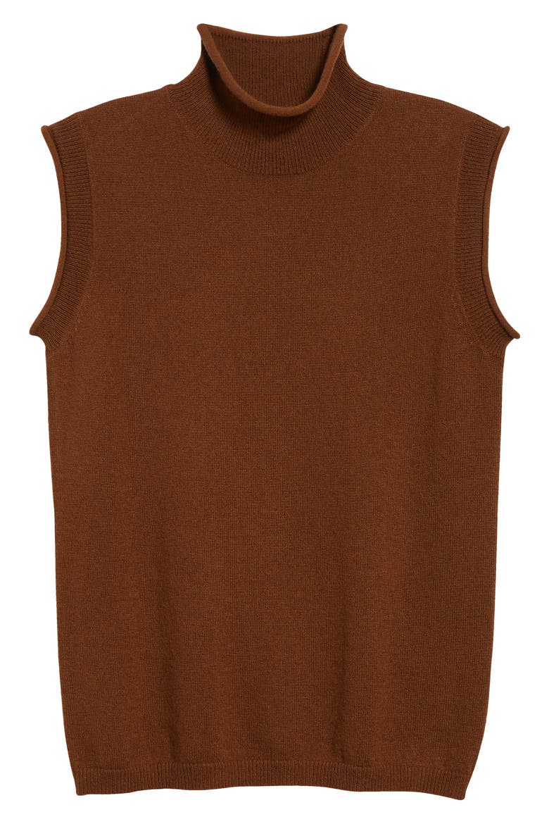 Mahalia Cashmere Sweater Tank, Alternate, color, WHISKY