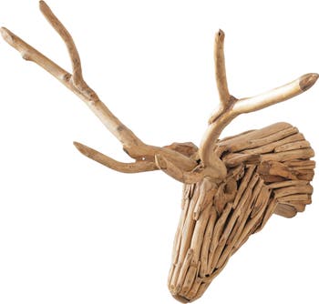 Storied Home Teakwood Root Deer Head Wall Art | Nordstrom