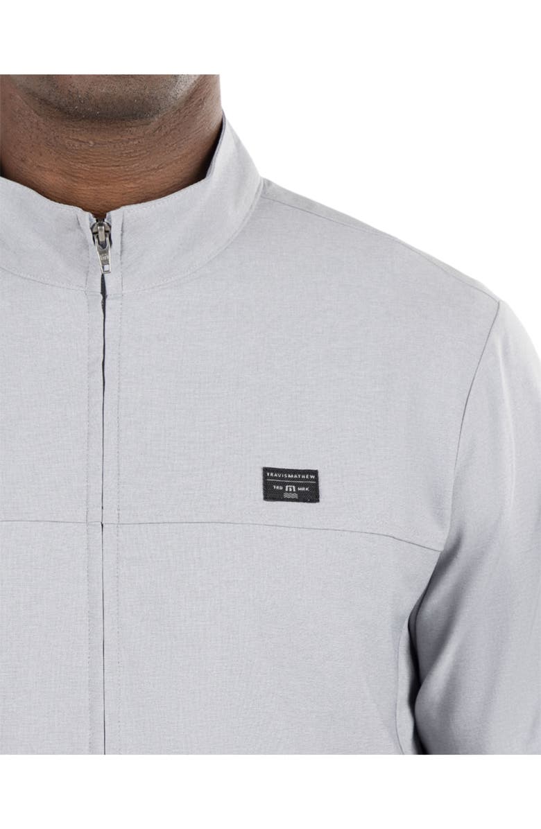TravisMathew Executive Suite Jacket, Alternate, color, Heather Light Grey