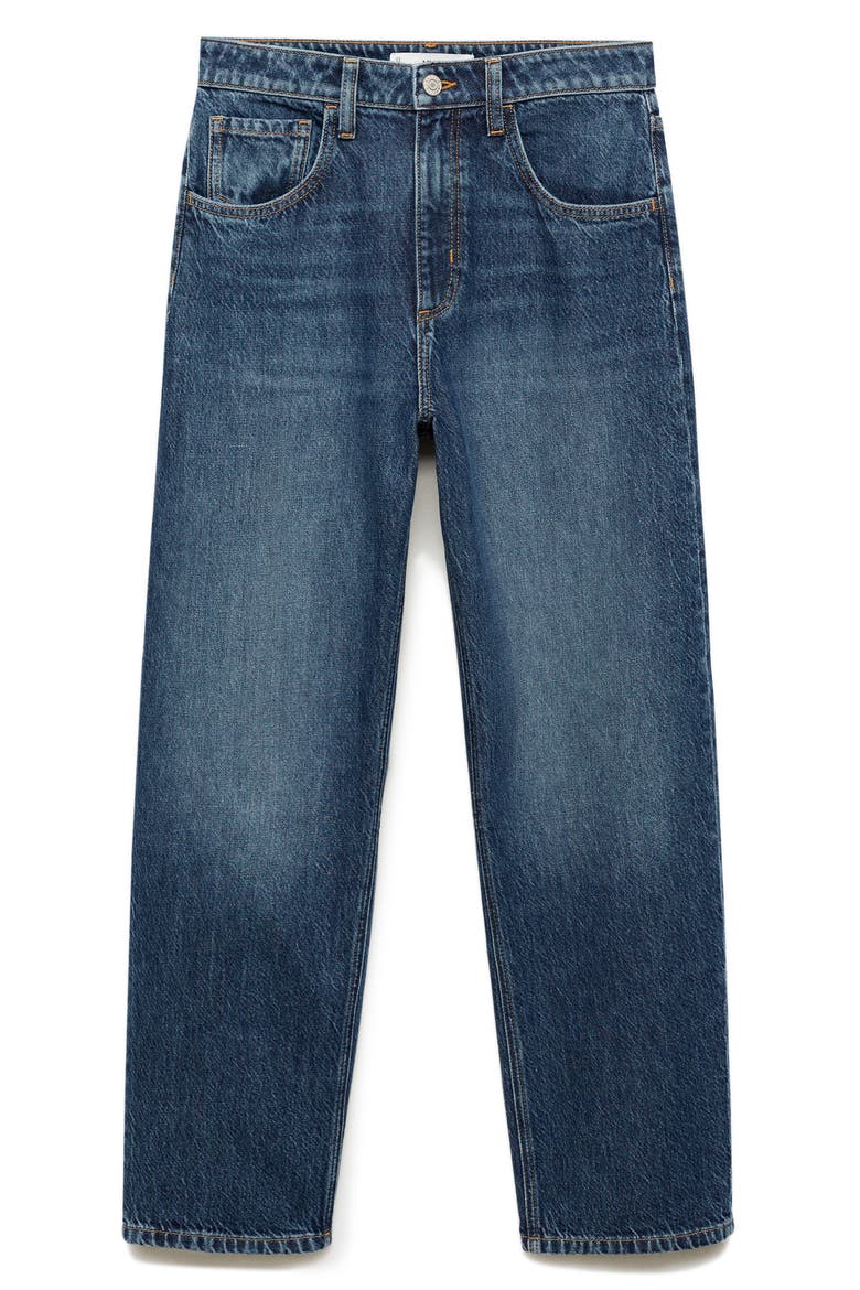 High Waist Balloon Jeans, Alternate, color, DARK BLUE