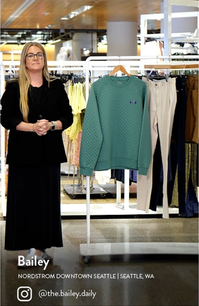 Beans Quilted Crewneck Sweatshirt, sales video thumbnail