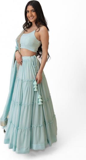 Elvia Tiered Lehenga Choli Set
