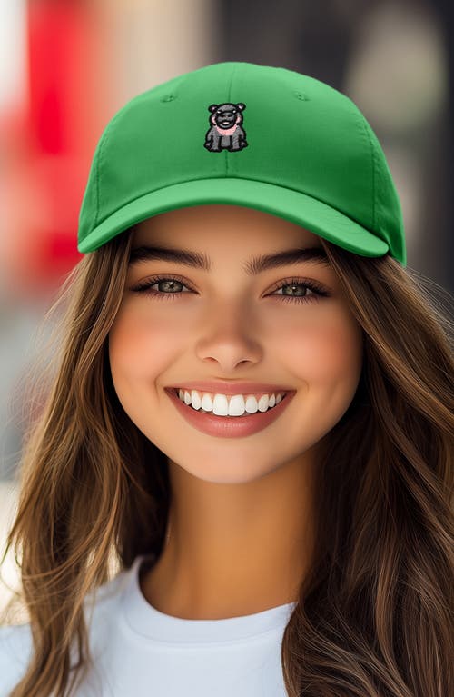 DALIX DALIX HIPPO EMBROIDERED ADJUSTABLE HAT 
