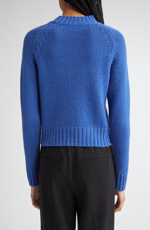 Vince Raglan Sleeve Wool & Cashmere Crewneck Sweater In Blue