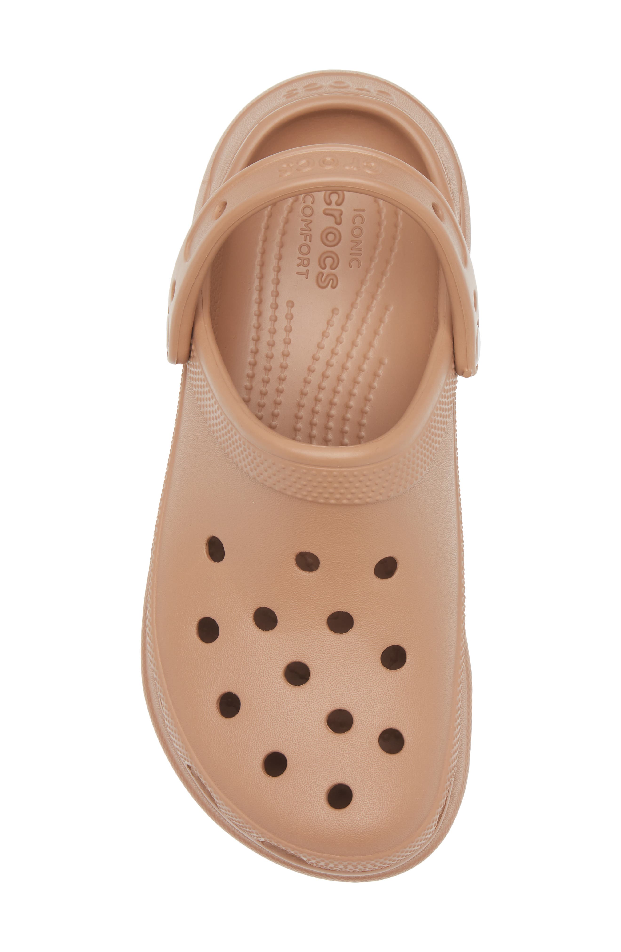 CROCS Classic Bae Platform Clog, Alternate, color, Milk Chocolate