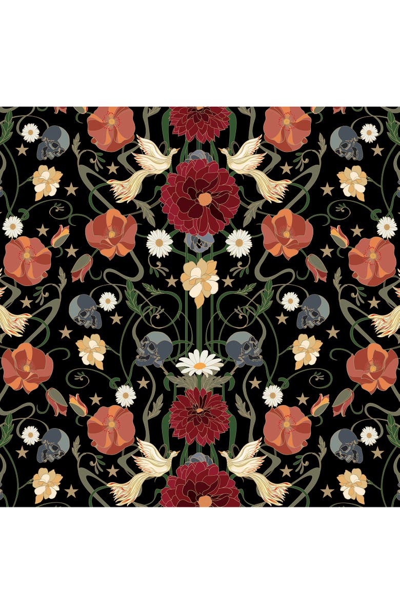 Henelle Silk Sleep Mask, Alternate, color, Black Dahlia