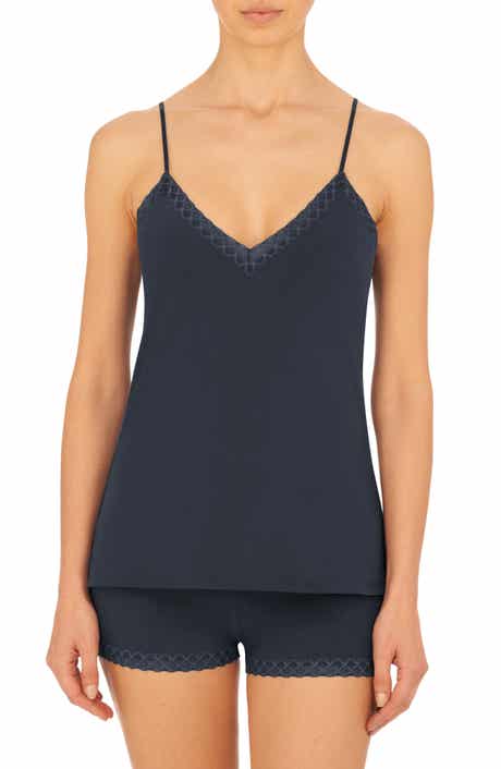 Natori Bliss Lace Edge High-Low Cotton Camisole