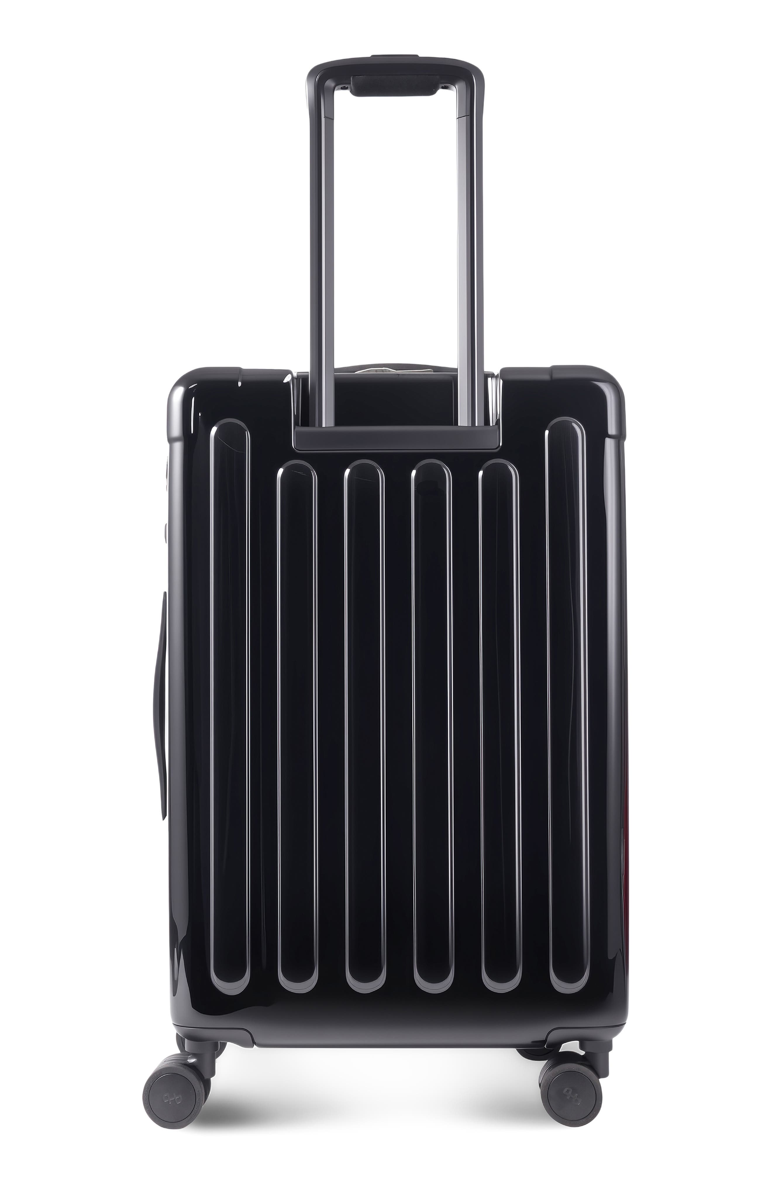 Hedgren Nostos Glossy Medium Spinner Suitcase, Alternate, color, Nocturne