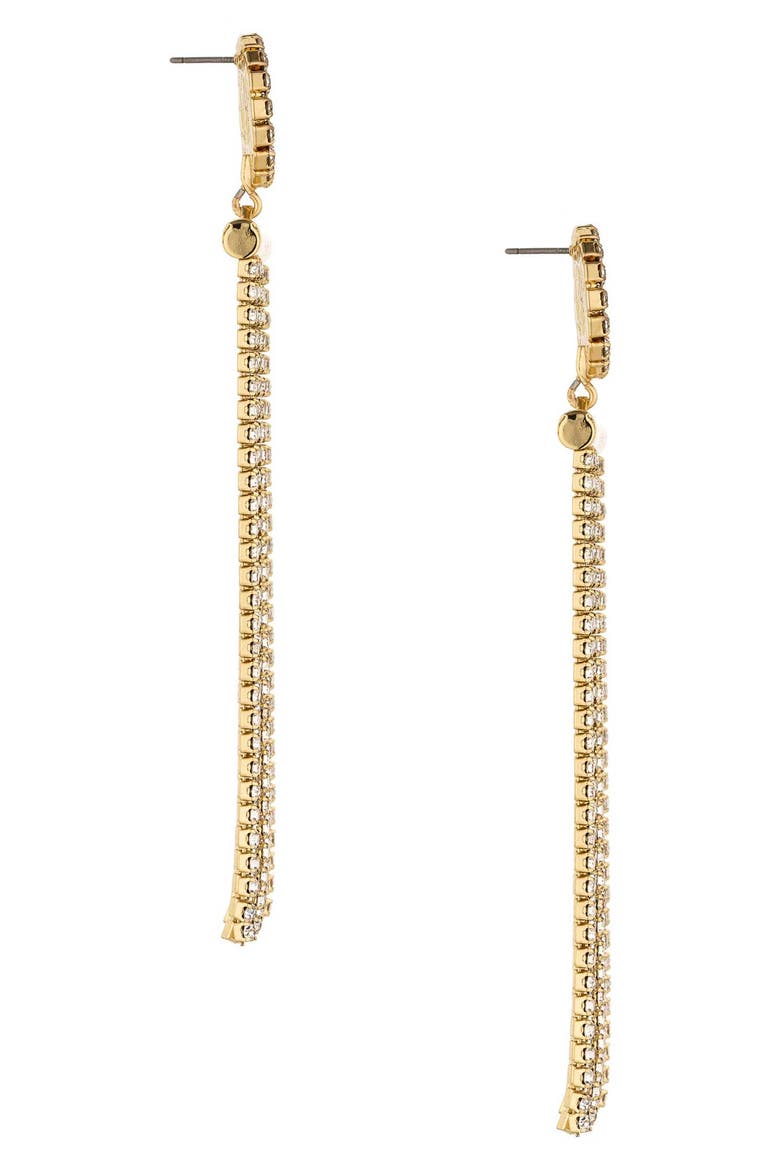 Movement Crystal Drop Earrings, Alternate, color, GOLD