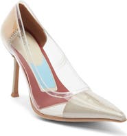 Jeffrey Campbell Behold Clear Pointed Toe Pump