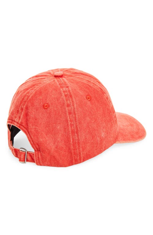 Nordstrom Rack Washed Baseball Cap In Rust