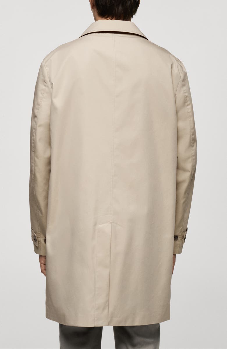MANGO Classic Water Repellent Trench Coat, Alternate, color, 